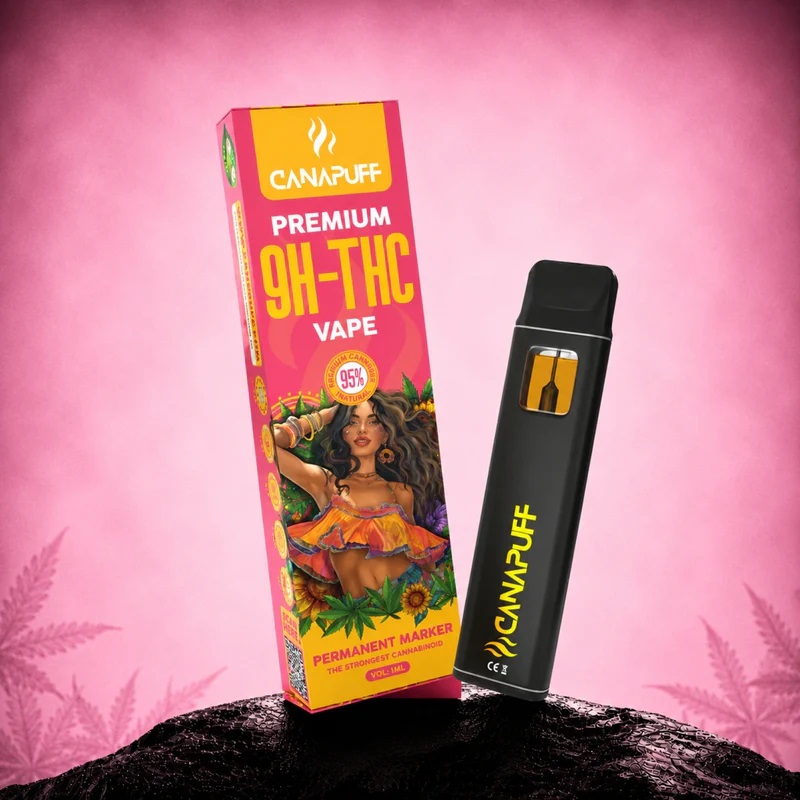 9H-THC nuolatinis žymeklis 95 % – vienkartinis – CanaPuff – 1 ml
