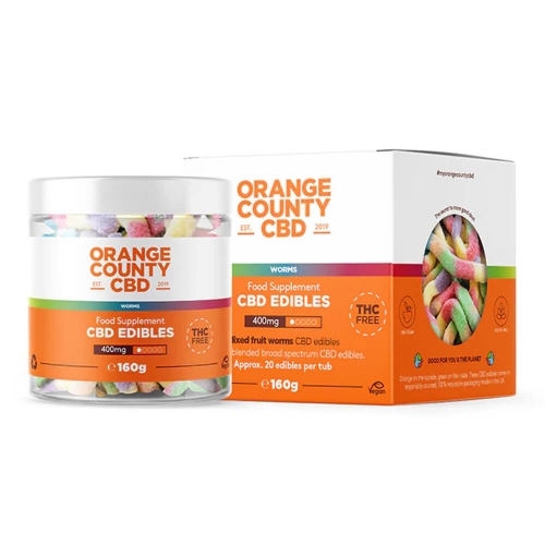 Orange County CBD kirminai, 400 mg CBD, 160 g