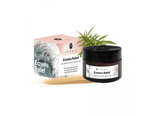 Hemnia Eczema Relief -  konopná masť na ekzém, 250 mg CBD 50 ml