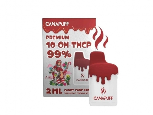 „Candy Cane Kush“ 99% 10-OH-THCP – „Canapuff“ – vienkartiniai 2 ml