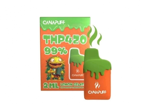 Citrinų skonio ledai 99 % THP420 - „Canapuff“ - Vienkartiniai 2 ml