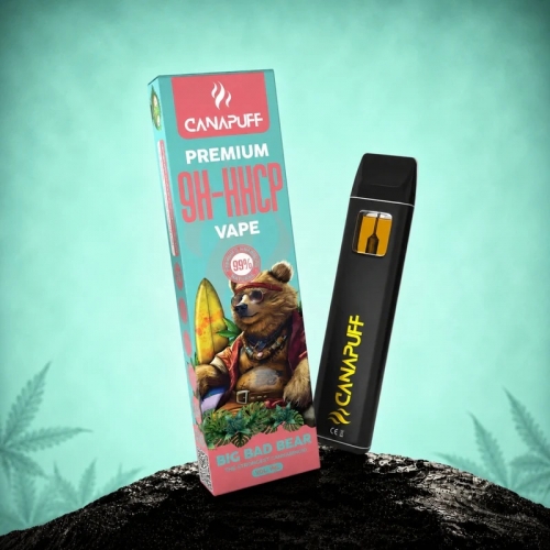 9H-HHCP „Big Bad Bear“ 99 % – vienkartinis – „CanaPuff“ – 1 ml