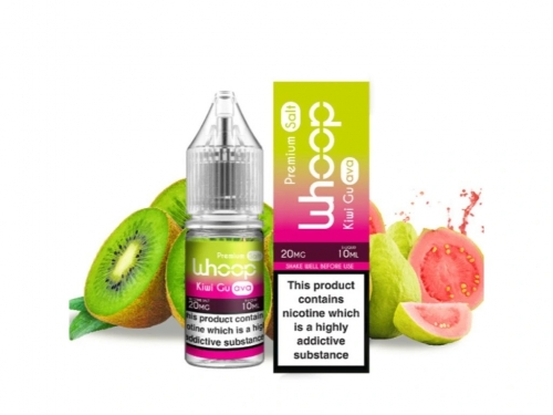 „Whoop Kiwi Guava“ 10 ml – druskos skonio skystis. Nikotinas: 20 mg.