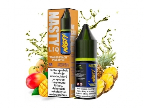 NASTY LIQ Mango, persikų ir ananasų 10 ml - druskos tirpalas Nikotinas: 20 mg