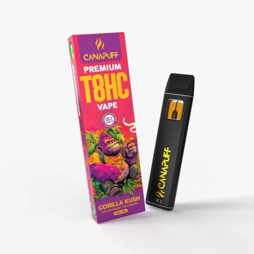 Gorilla Kush 95% T8HC – Canapuff – Jednorazová vape – 1 ml
