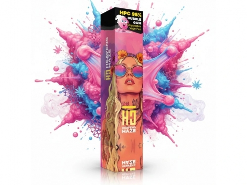Heavens Haze HPC 98% Bubble Gum – Jednorazová vape – 1 ml