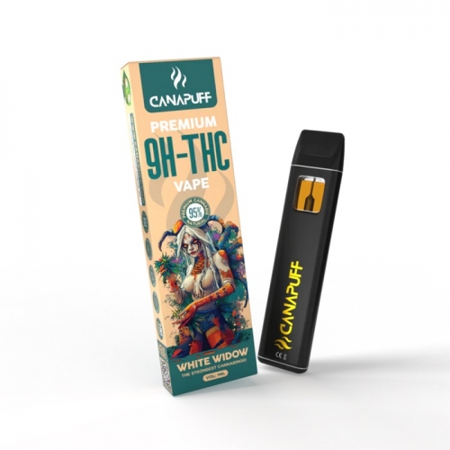 White Widow 95 % 9H-THC – Vienkartinis vape – CanaPuff – 1 ml