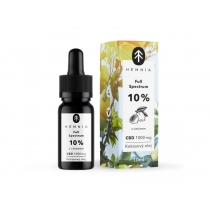 Hemnia pilno spektro CBD MCT kokosų aliejus 10%, 1000 mg, 10 ml, citrinų skonio